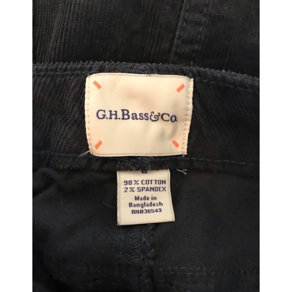 G. H. BASS & CO Sz 8 Gry 5 Pckt Cord Stretch Skirt - Picture 5 of 8